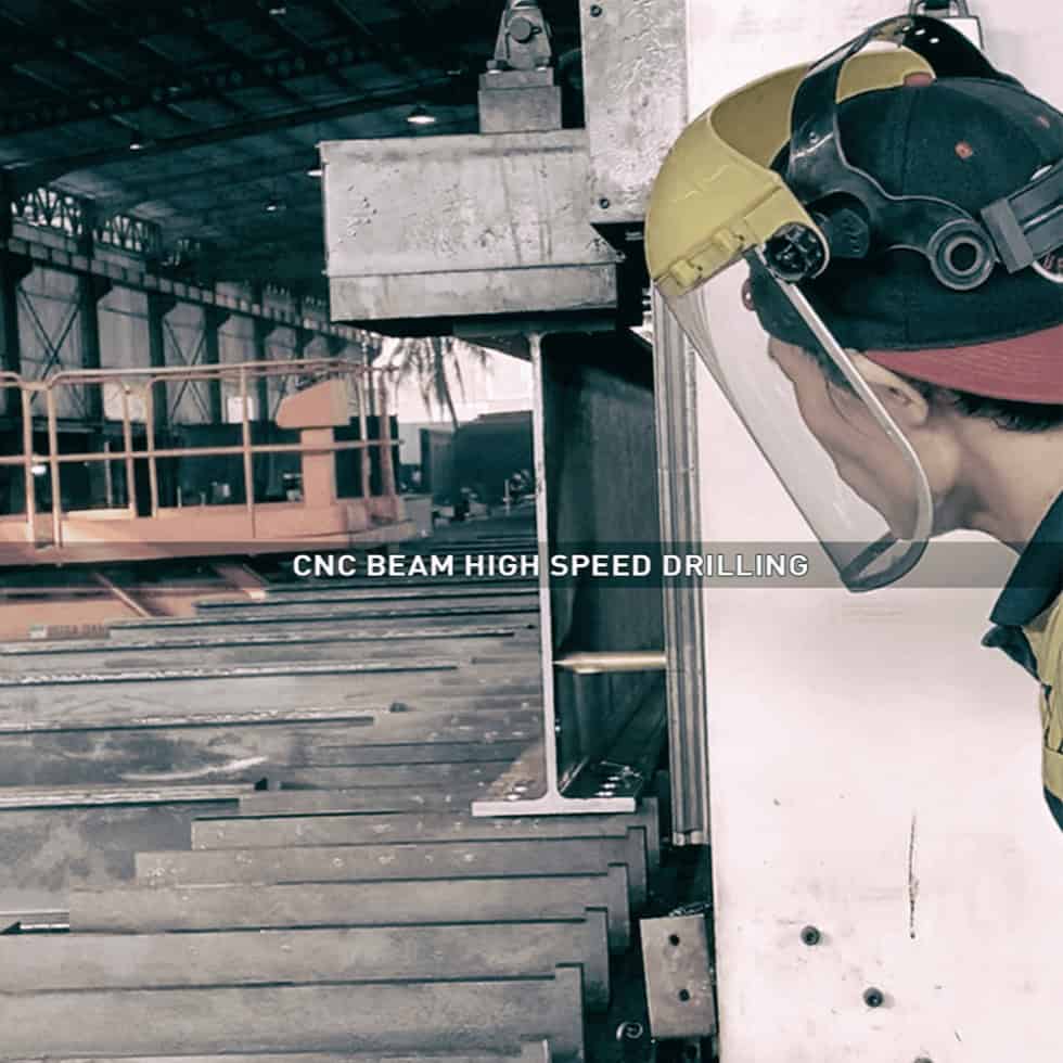 Cnc beam high speed drilling